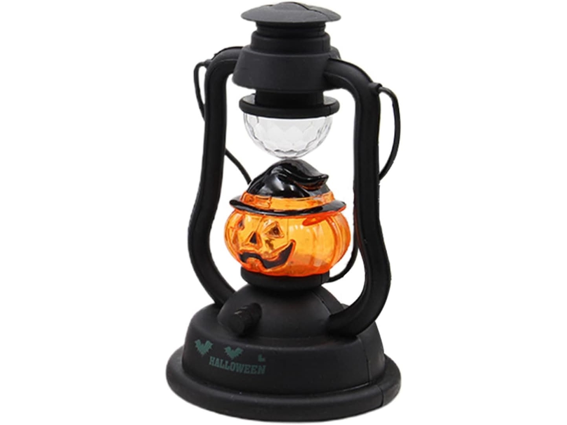 Lámpara De Aceite Decorativa Retro Con Forma De Calabaza, 1 Unidad, Para Halloween, Lámpara Portátil Para Fiestas.