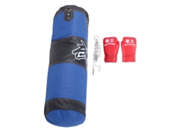 JILLIOPER Saco de Boxeo Colgante Entrenamiento 3 Capas Fitness Golpeo Vacío Boxeo Tailandés Taekwondo Azul