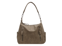 Bolso De Hombro De Piel Para Mujer Con Cinturón Desmontable Y Múltiples Bolsillos - Verde