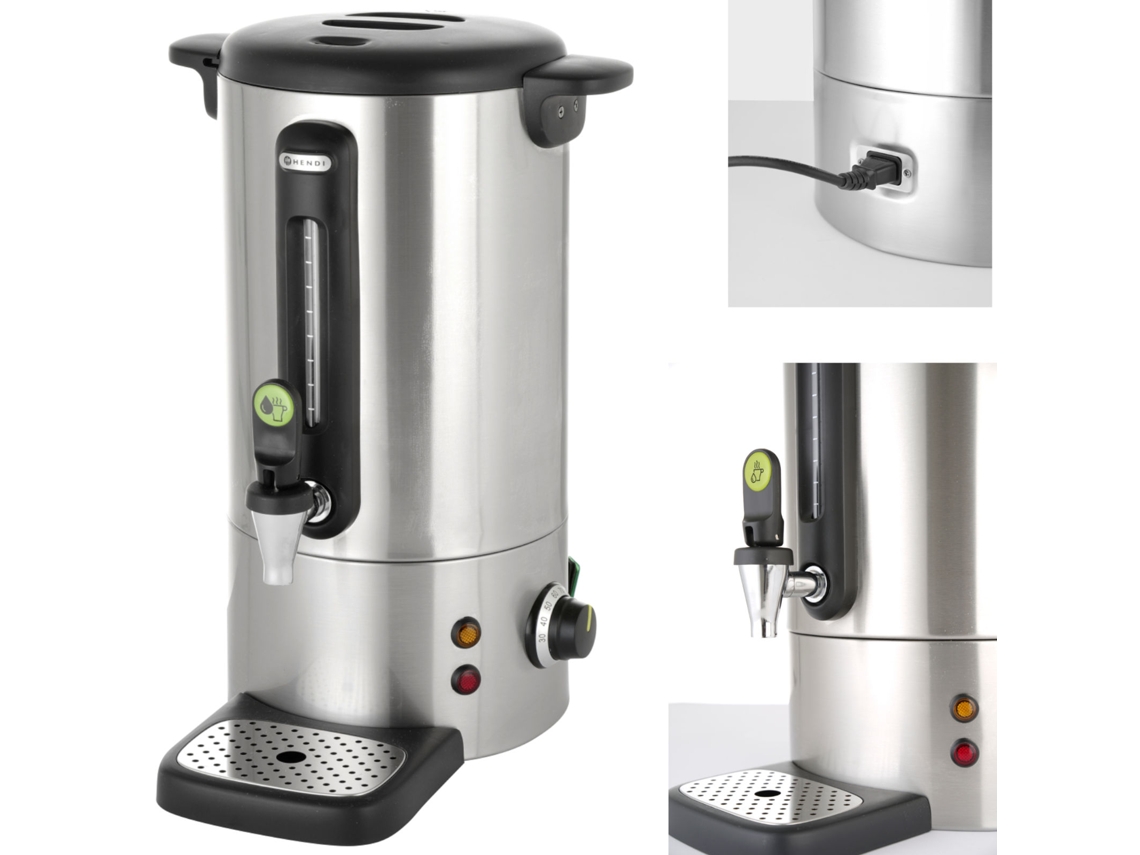 Calentador de café con grifo antigoteo Línea Concept Acero 10 L Hendi 211410
