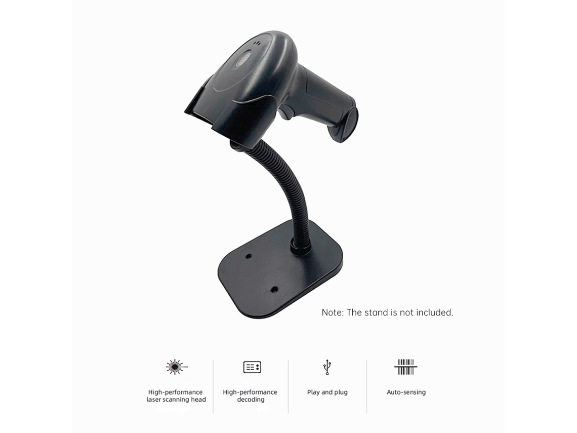 Lector Codigo Barras 1d Usb Manual Alámbrico Para Tiendas Supermercados Logística