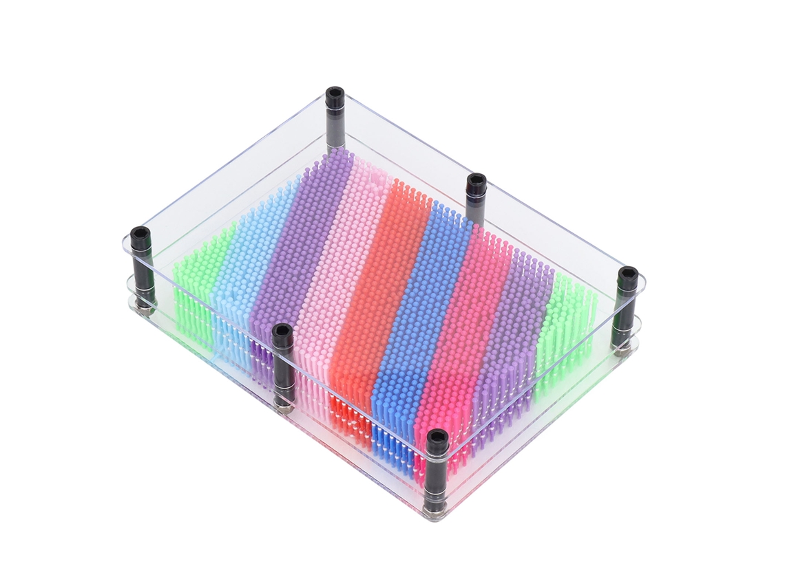 Juguete De Arte 3d De Plástico Colorido Con Clavijas, Juego De Escultura Con Tablero Perforado, Estimula La Creatividad.