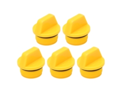 5pcs Tampa De Óleo Universal Abs Resistente A Desgaste Para Motor De Popa Hidea De Quatro Tempos Amarela
