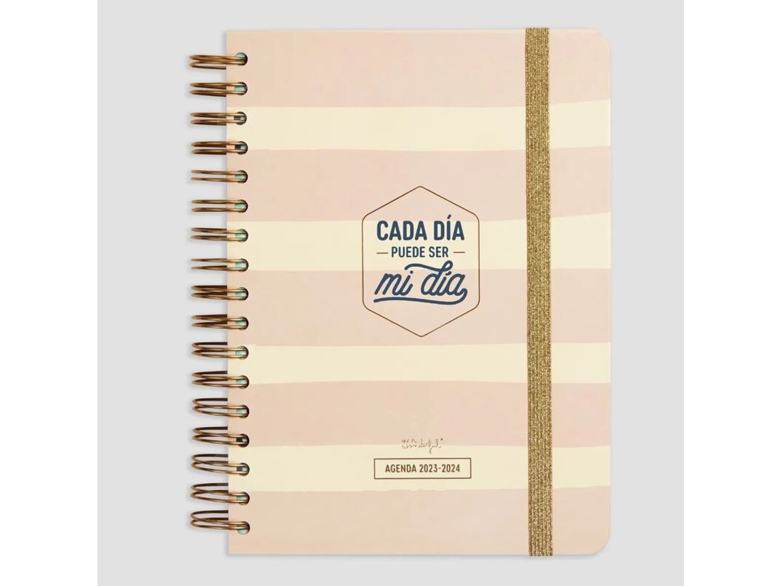 Agenda Diaria Rosa MR. WONDERFUL 2023-2024 Cada día puede ser mi día