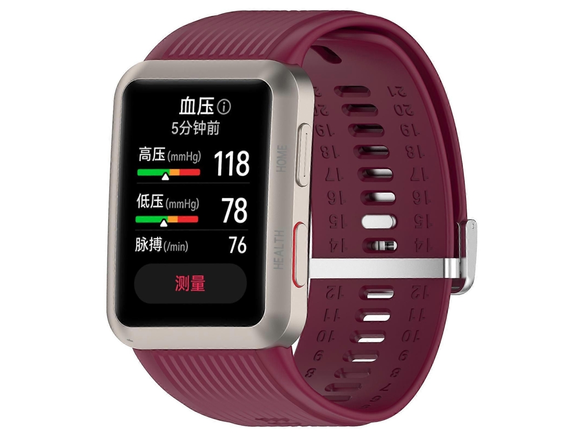 Pulseira De Silicone Para Relógio De Pressão Arterial Huawei Watch D