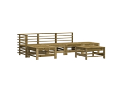Maison Exclusive - Juego De Muebles De Jardín 6 Pzas Madera De Pino Impregnada