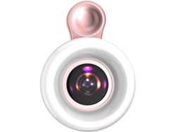 Anillo De Luz Led Portátil Para Selfies, Con Relleno Hd, Macro Y Regulable, Lámpara De Belleza Dorada