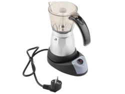 Cafetera Espresso Moka Eléctrica con Base Desmontable, 480W, 300ml, 6 Tazas, para Cocina Casera.