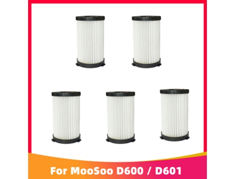 Kit de repuesto de filtro Hepa y esponja Compatible con Moosoo D600/D601 e Iwoly V600, accesorios de repuesto para aspiradora con cable
