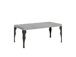 Mesa extensible 90x90/246 cm Paxon Premium Cemento estructura Antracita ITAMOBY