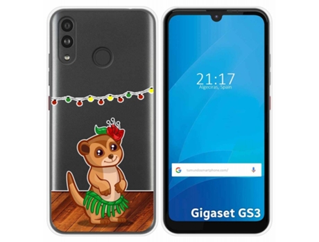 Carcasa Gigaset GS3 TUMUNDOSMARTPHONE Dibujos Transparente Multicolor