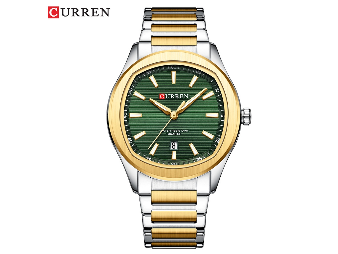 Reloj Sencillo Para Hombre, Resistente Al Agua, Con Calendario, Correa De Acero, Ideal Para Negocios O Deportes.
