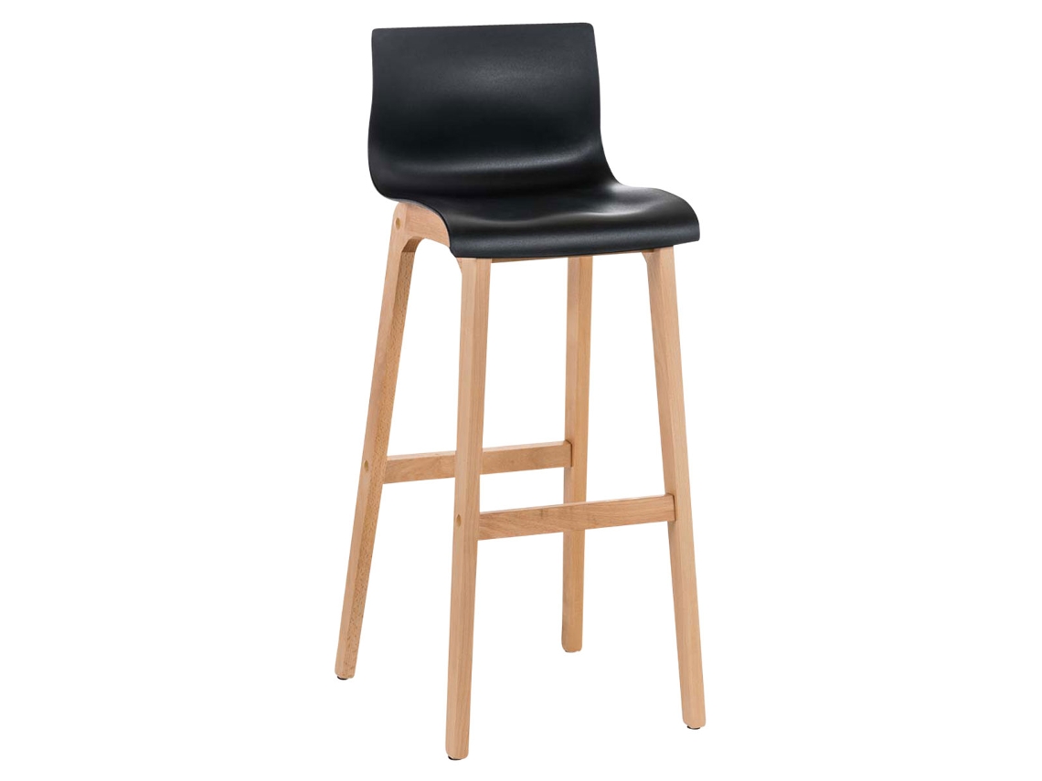 Taburete de bar Hover Natura negro CLP