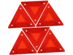 Reflectores Triangulares De Seguridad Para Automóviles (6 Unidades): Duraderos Y Resistentes.
