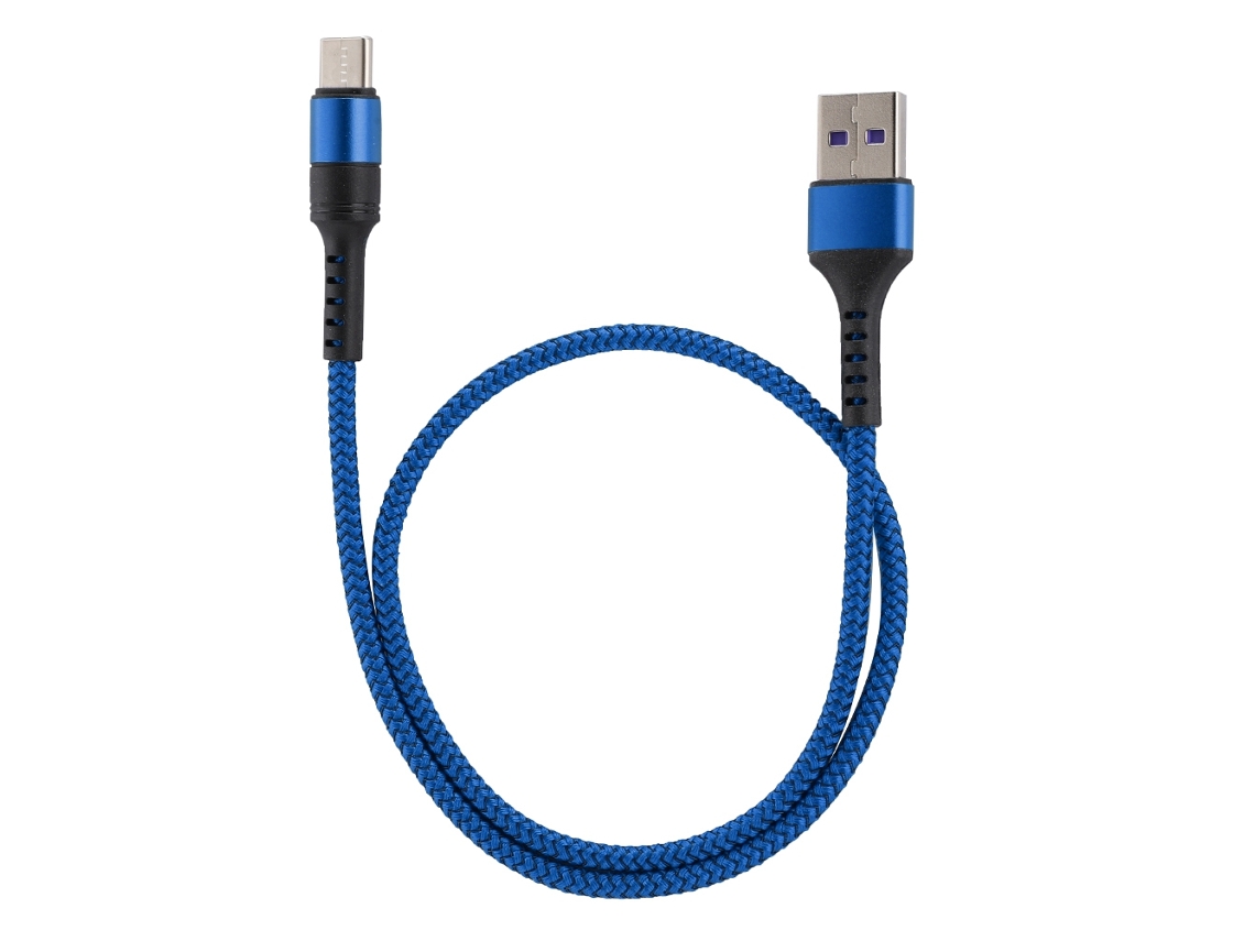 Cable De Datos Type C De Carga Súper Rápida 5a Para Huawei P10/p10 Plus P20/p20 Pro 0.5m Azul