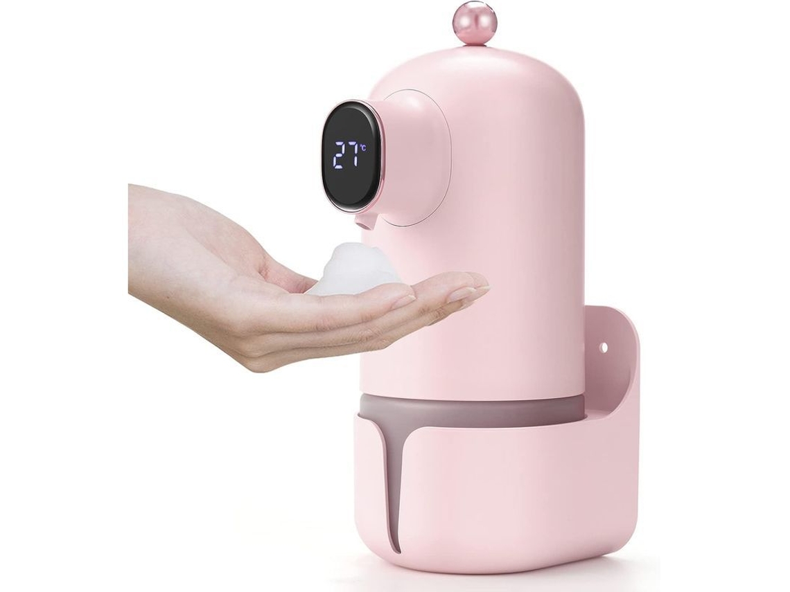 2026-dispensador De Jabón Automático Sin Toque De Pared 300ml Recargable Con Sensor Infrarrojo (khaqi)