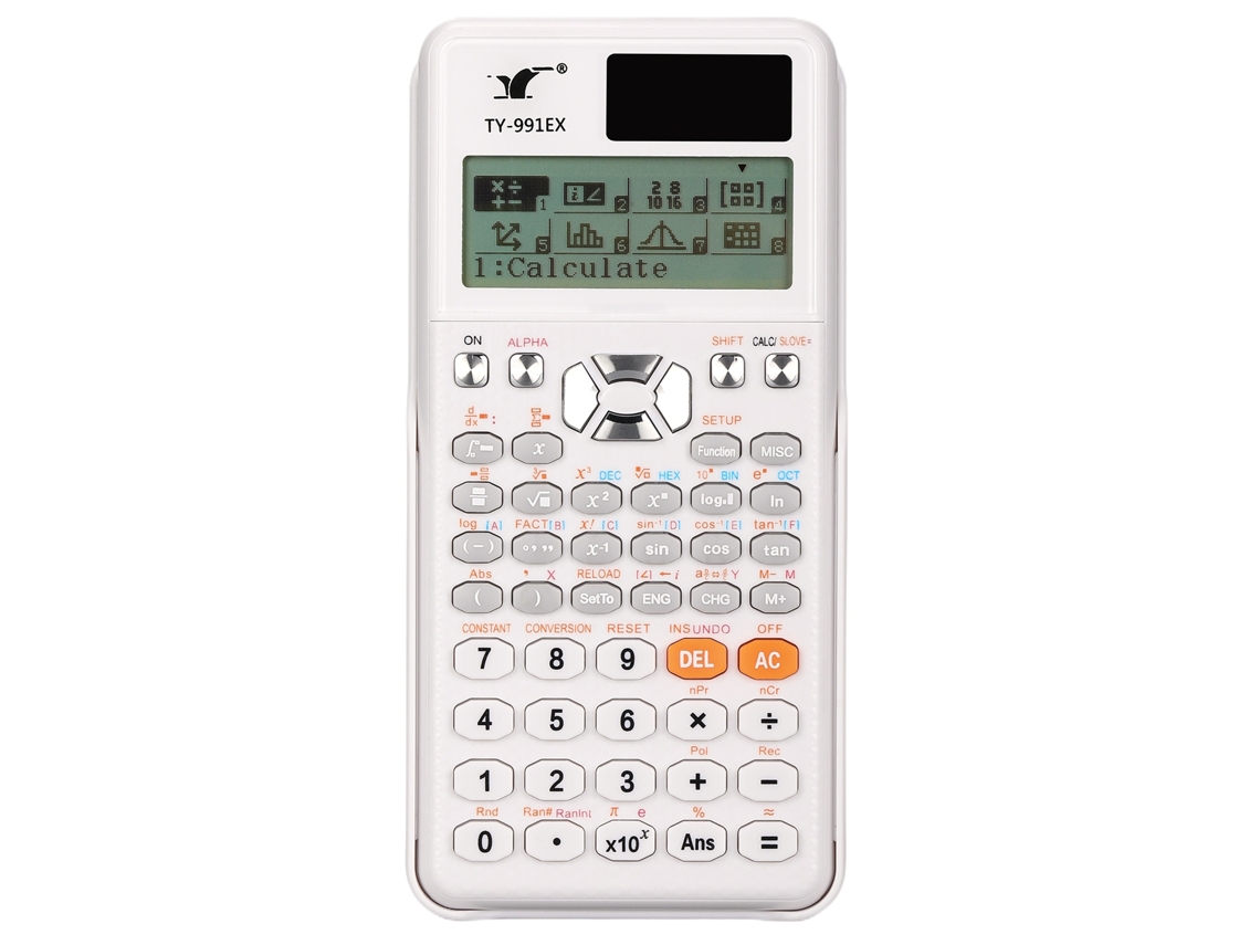 Calculadora Científica Con 552 Funciones, Pantalla Hd Y Doble Fuente De Alimentación Para Estudiantes Y Profesores Ty-991ex