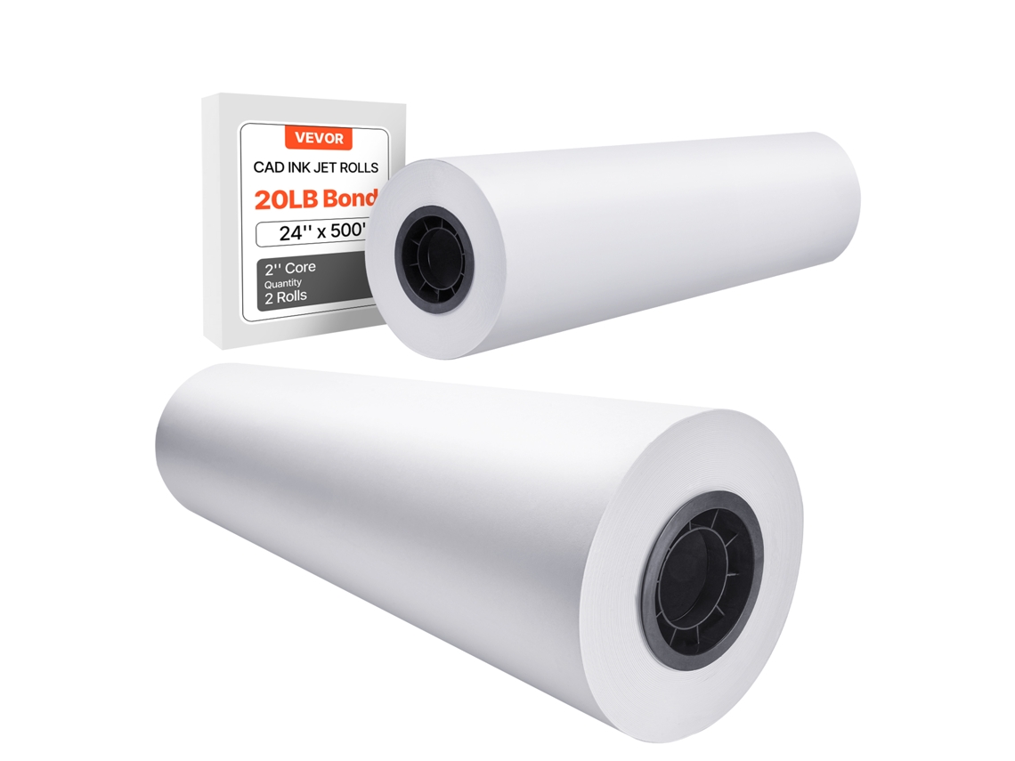 Papel Succebuy 80 g/m² Ancho 609,6 mm Largo 152,4 m 2 Rollos