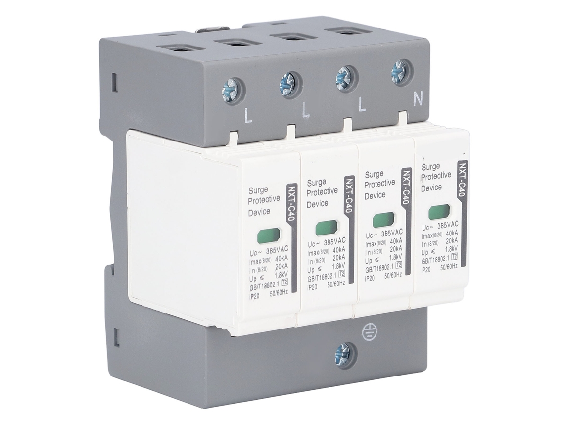 Protector De Sobrecarga 4p 40ka 230/400v Arrester De Tensión Para Hogar Surge Device Ntxc40
