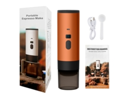 Cafetera portátil con bomba y pantalla digital, 3 en 1, de cápsulas, Eifson (naranja)