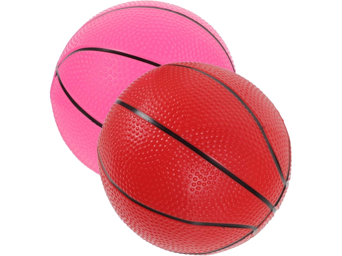Juego de 2 mini balones de baloncesto de plástico para niños y niñas, ligeros y duraderos.