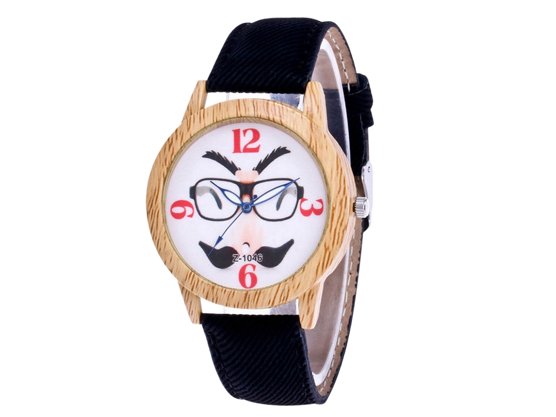 Reloj Casual De Cuarzo Unisex Con Correa De Jean Zhoulianfa (negro)