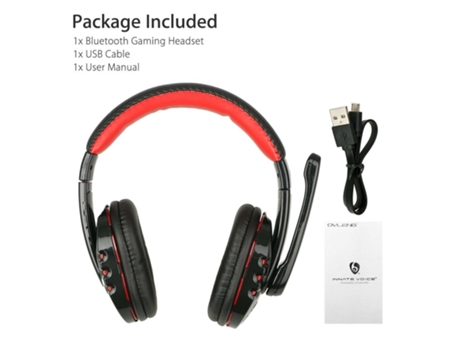 Auriculares Juegos inalámbricos Bluetooth para Xbox Pc Ps4 con control de volumen LED de micrófono