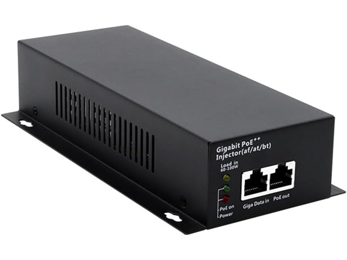 Inyector Poe++ Gigabit De Alta Potencia De 90 W (af/at/bt) Para Punto De Acceso De Cámara Ip Con Enchufe Europeo.
