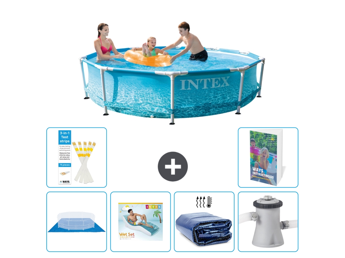 Intex Piscina Com Estrutura Redonda - 305x76 Cm - 7-peças S171