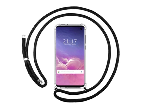 Carcasa Samsung Galaxy S10 TUMUNDOSMARTPHONE Colgante Negro