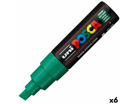 Rotulador POSCA Pc-8K Verde 6 Unidades