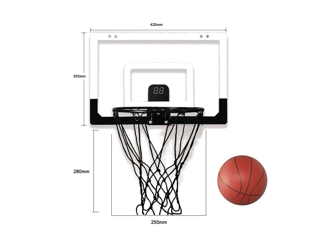 2026-aro De Baloncesto Interior Sin Perforar Con Puntuación Electrónica, Herramienta De Entrenamiento Para Niños Y Estudiantes En Casa