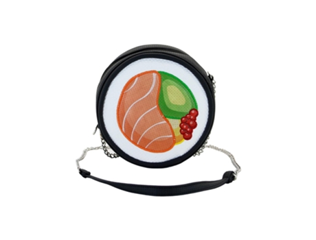 Bolsa de ombro OH MY POP! Oh My Pop Maki Sushi Unisex (Negro)