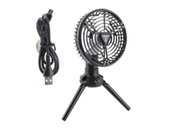 Ventilador De Camping Con Linterna Led, Recargable De 10400 Mah, Trípode, Plegable, Rotación Automática De 170°, Portátil Para Tiendas De Campaña, Hogar Y Oficina.