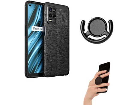 Carcasa, Soporte y Popsocket Realme 8 5G Rugged Leather