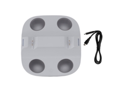 Base De Carga Para Controlador Ps5, Carga Dual Con Apagado Automático, Cargador Rápido Rgb Todo Blanco