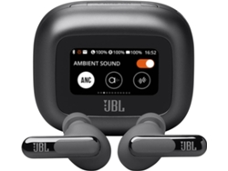 Auriculares Bluetooth True Wireless JBL LIVE BEAM 3 (In Ear - Micrófono - Noise Cancelling - Negro)
