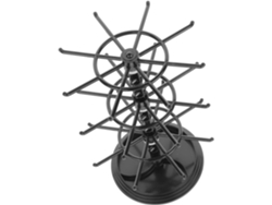 Soporte Giratorio De Metal De 3 Niveles Para Exhibición De Joyas Nuobesty Con Base Antideslizante Para Guardar Pendientes.