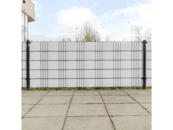 Mamparas para balcón (10 unidades, 255 x 19 cm, mimbre de polietileno blanco, WSD784789) Lovely Home