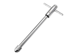 Llave de roscar de trinquete ajustable con mango en T, para brocas métricas M5-M12, herramienta de roscado manual