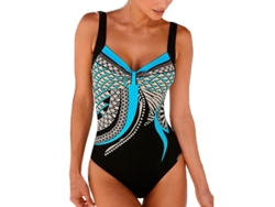 Traje De Banho Mulher Monokini Boho Controle Abdominal Estampado Tribal Tamanho M/uk12-14
