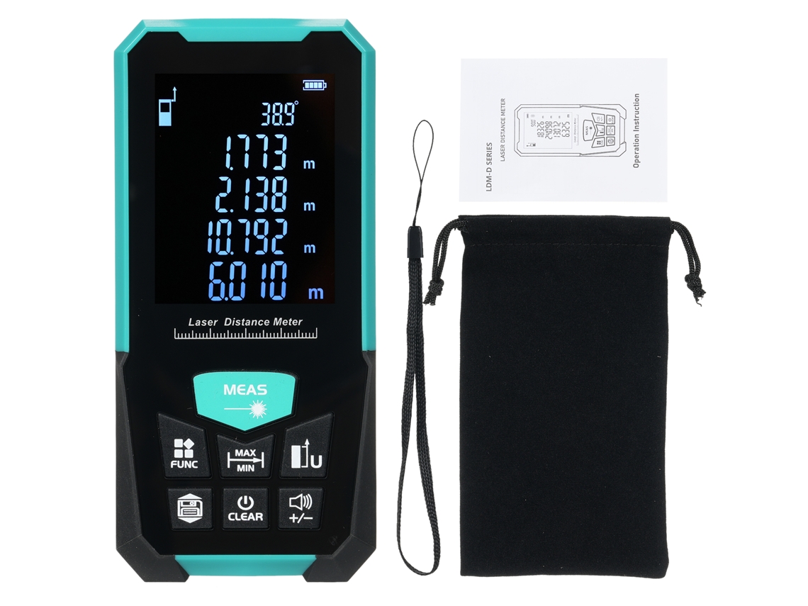 Medidor De Distancia Láser Profesional De 100 M Con Modos De Medición, Recargable Por Usb.