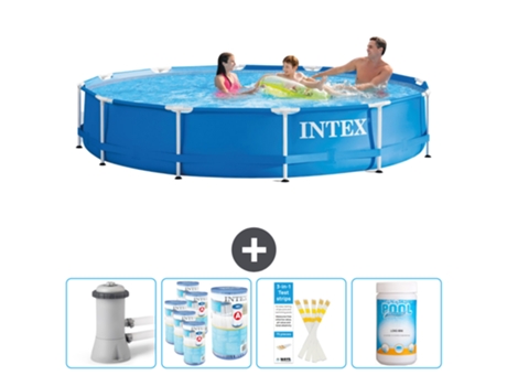 Piscina Tubular INTEX 28212GN-CB85 (6503 L - 366x76cm)