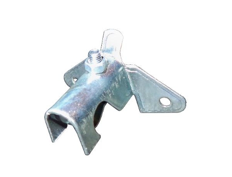 Soporte barra 2 12 techo blanco con tornillo 1200203
