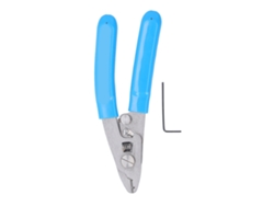 Pelacables De Fibra Óptica De 2 Orificios De Acero Inoxidable Con Llave De Ajuste De Alta Precisión, Color Azul.