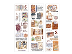 6 Hojas De Pegatinas Decorativas Retro Con Tema De Viaje Adhesión Fuerte Para Manuales Y Diy