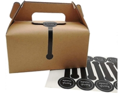 Cajas de regalo Acsergery, papel kraft marrón rústico, para comida y regalos, Hengjian (20 unidades)