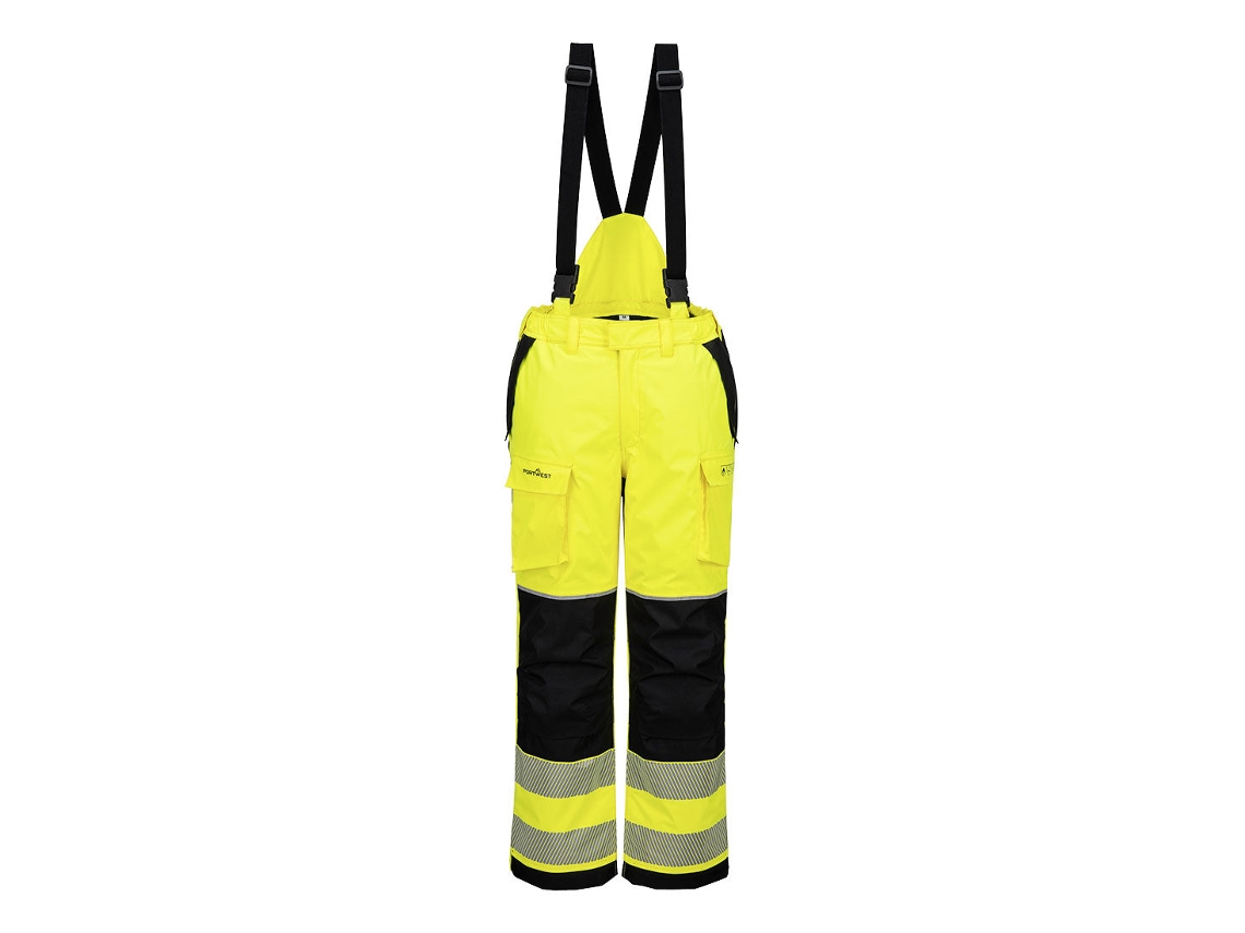 Pantalón Ignífugo Alta Visibilidad Invierno Pw3 Modaflame Rain+ Amarillo/negro / Xl