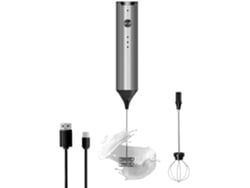 Espumador De Leche Portátil Usb-c Con 3 Velocidades Y 2 Varillas Batidoras, Para Café/matcha.