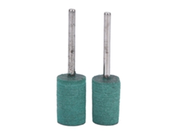 100 Piezas/paquete De Boquillas De Pulido Con Cabezal De Goma Verde De 3 Mm, Cilíndricas De 12 Mm Para Lijadora